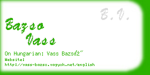 bazso vass business card
